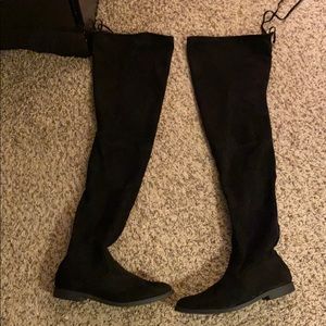 Flat Thigh high boots